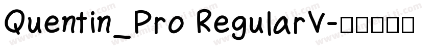 Quentin_Pro RegularV字体转换